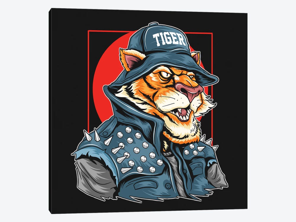 Tiger Rocker by Art Mirano 1-piece Canvas Art Print
