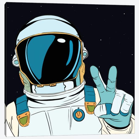 Astronaut Pop Canvas Print #ARM529} by Art Mirano Canvas Art