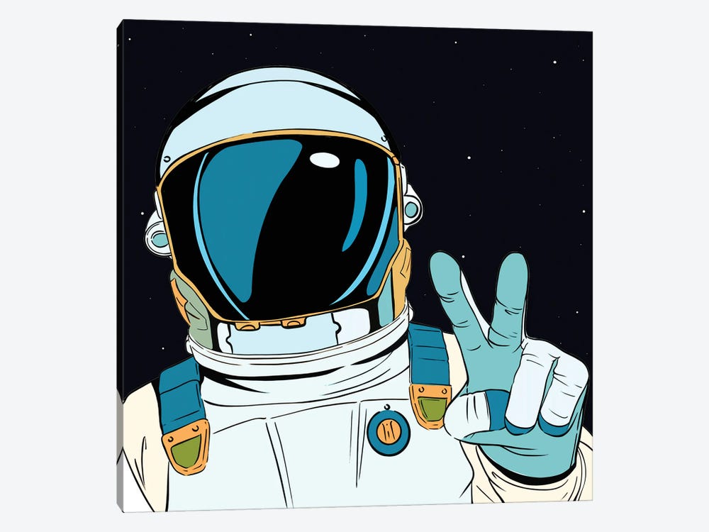 Astronaut Pop by Art Mirano 1-piece Canvas Art Print