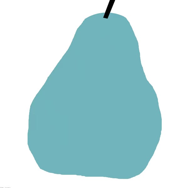 Art Mirano: Blue Pear by Art Mirano