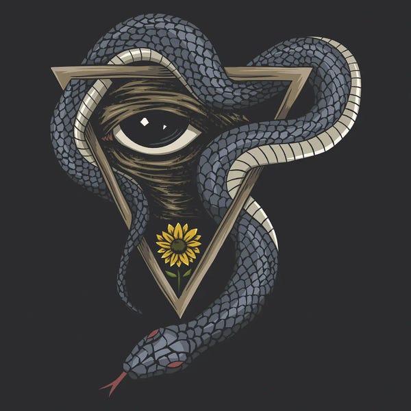 Snakes: Snake On A Triangle by Art Mirano
