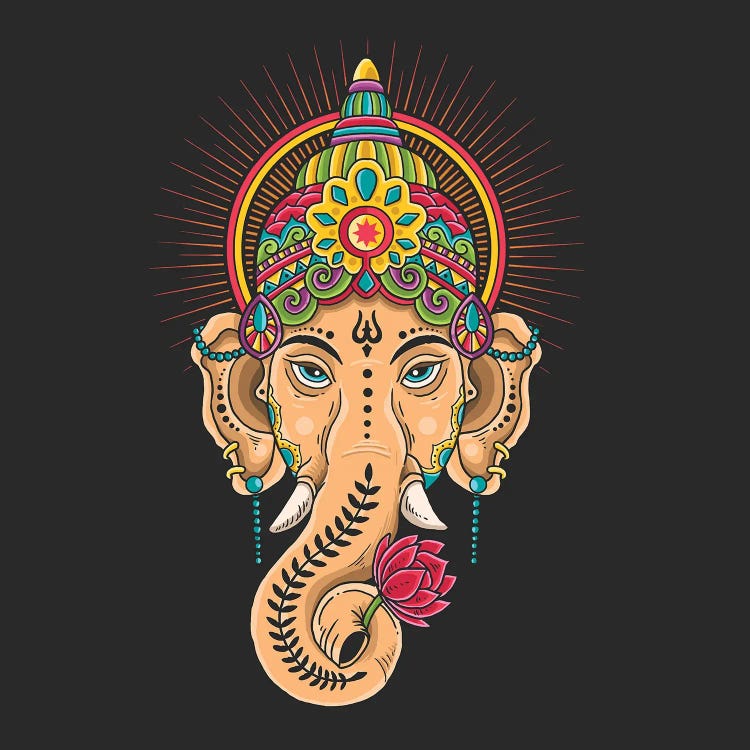 God Shiva Tibetan Motive