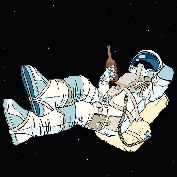 Art Mirano: The Astronaut Is Resting by Art Mirano