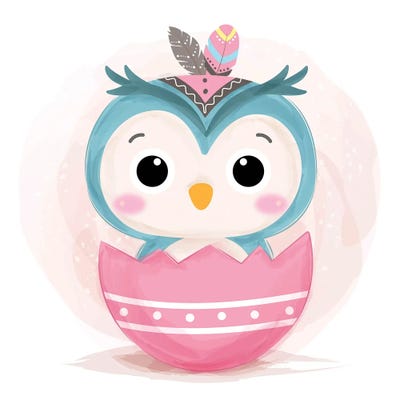 Owl For Children's Room by Art Mirano canvas print