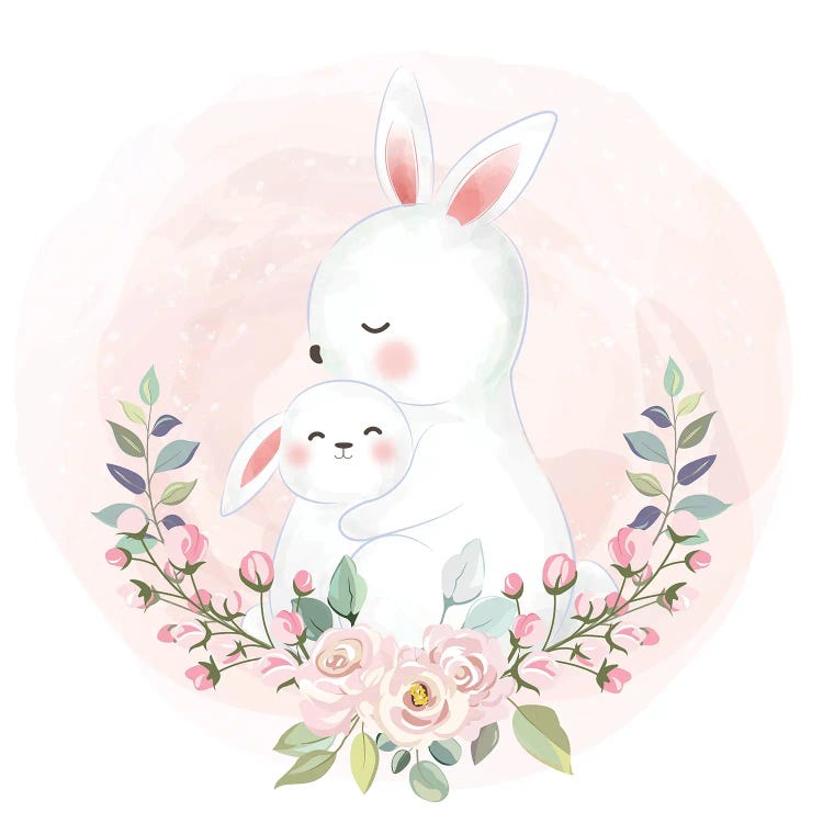 Hares For The Nursery by Art Mirano wall art