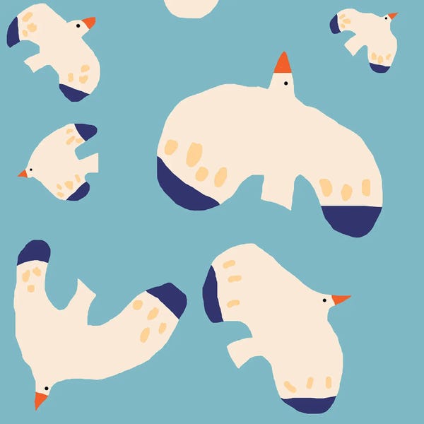 Animal Patterns: Birds In Sky by Art Mirano