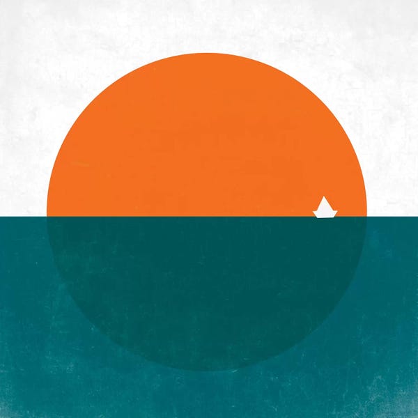 Kids Transportation Art: Boat In Japan by Art Mirano