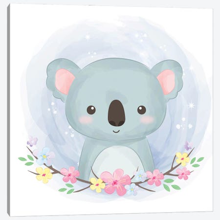 Koala For Children's Room Canvas Print #ARM552} by Art Mirano Canvas Art Print