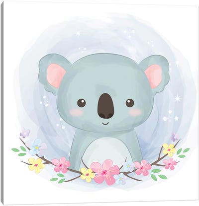 Koala For Children's Room Canvas Art Print - Koala Art