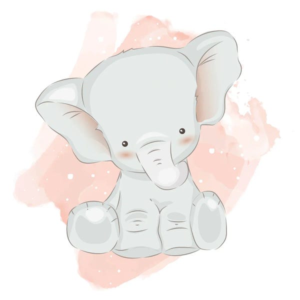 Art Mirano: Baby Elephant Cute by Art Mirano