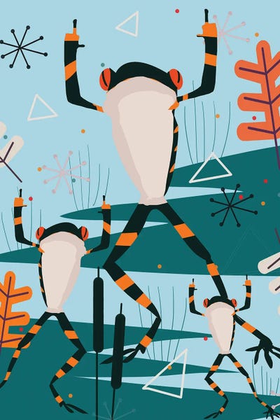 Dancing Frog by Art Mirano canvas print