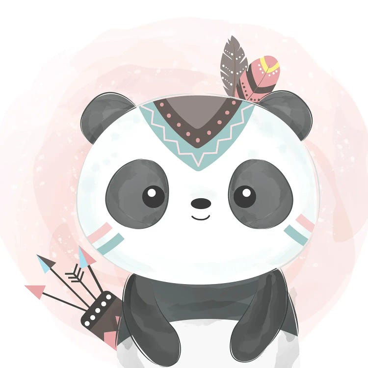 Watercolor Panda Baby by Art Mirano wall art