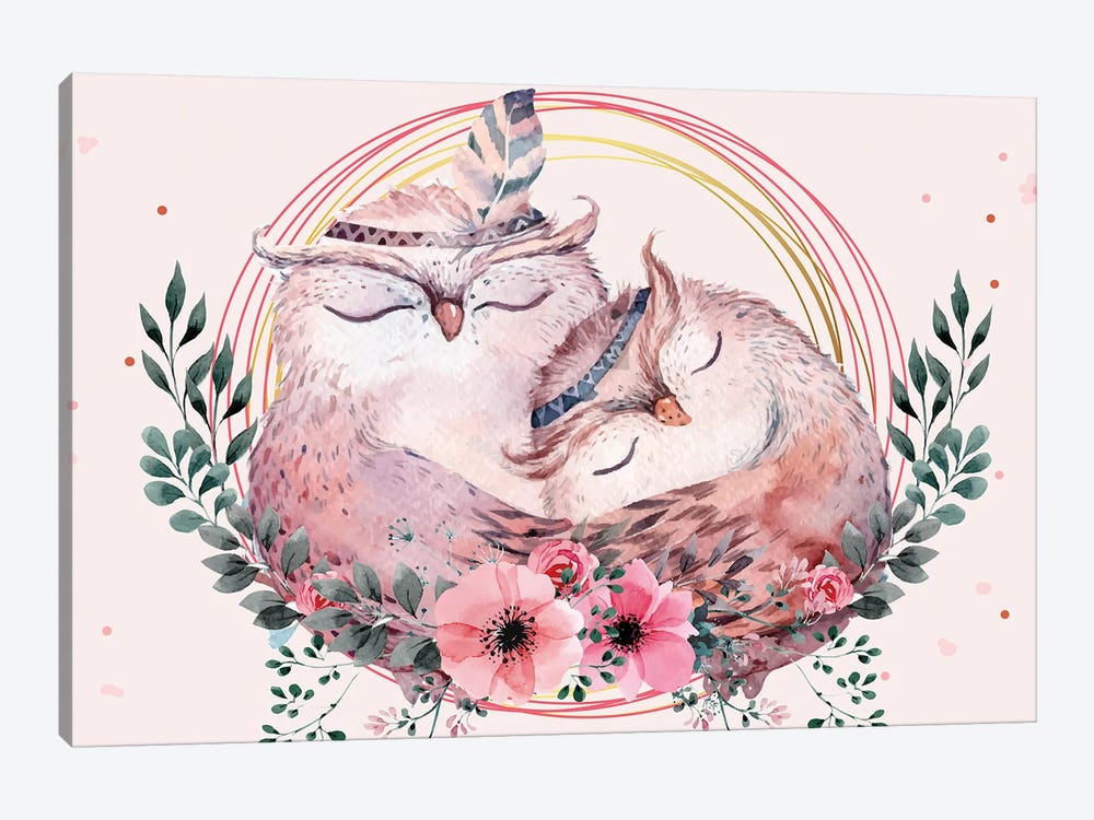 Owl Mother Illustration by Art Mirano 1-piece Art Print
