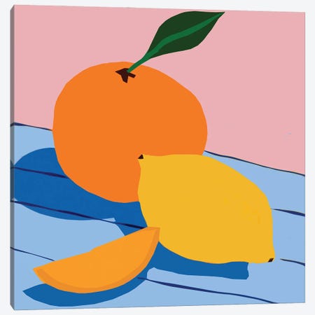 Summer Fruits Illustration Canvas Print #ARM584} by Art Mirano Canvas Art Print