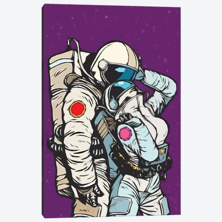 Astronaut Love Canvas Print #ARM585} by Art Mirano Art Print