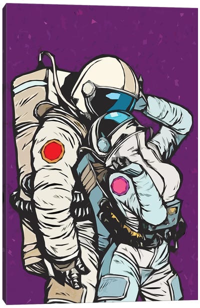 Astronaut Love Canvas Art Print - Art Mirano