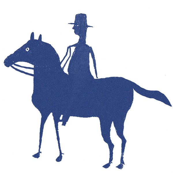 Art Mirano: Man On Horseback by Art Mirano