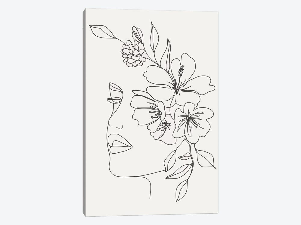Woman With Flowers by Art Mirano 1-piece Art Print