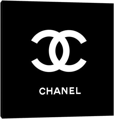 Chanel Black Canvas Art Print - Fashion Art