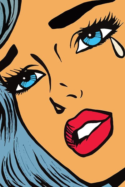 Art Mirano: Sandra Blue Hair Illustration by Art Mirano