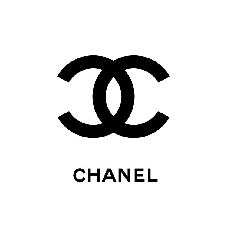 Framed Canvas Art (White Floating Frame) - Chanel White by Art Mirano ( Fashion > Fashion Brands > Chanel art) - 26x26 in