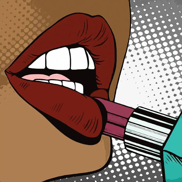 Make-Up: To Paint Lips With Lipstick by Art Mirano