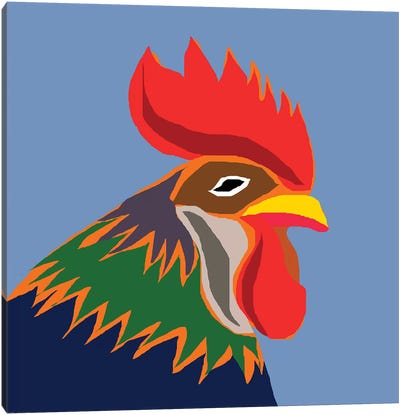 Cock Canvas Art Print - Chicken & Rooster Art