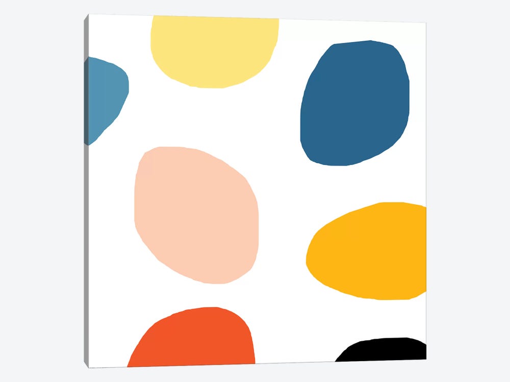 Colored Dots by Art Mirano 1-piece Canvas Print