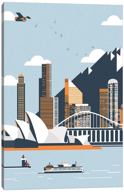 Sydney City Landscape Canvas Art Print - New South Wales Art