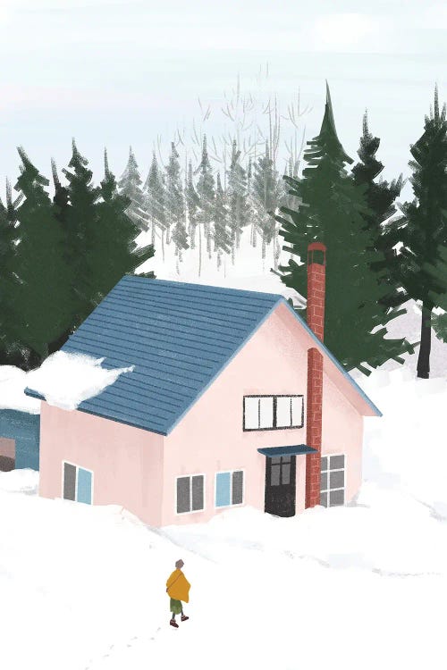 Winter Snowing Snow by Art Mirano wall art