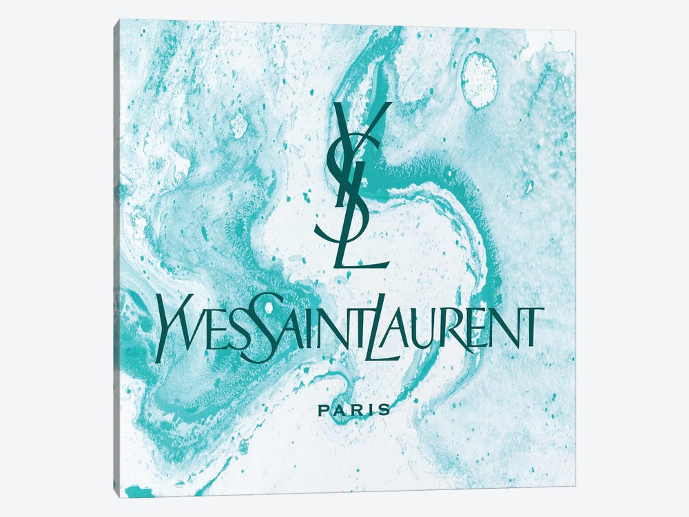 Yves Saint Laurent Azure Abstract YSL by Art Mirano 1-piece Canvas Wall Art