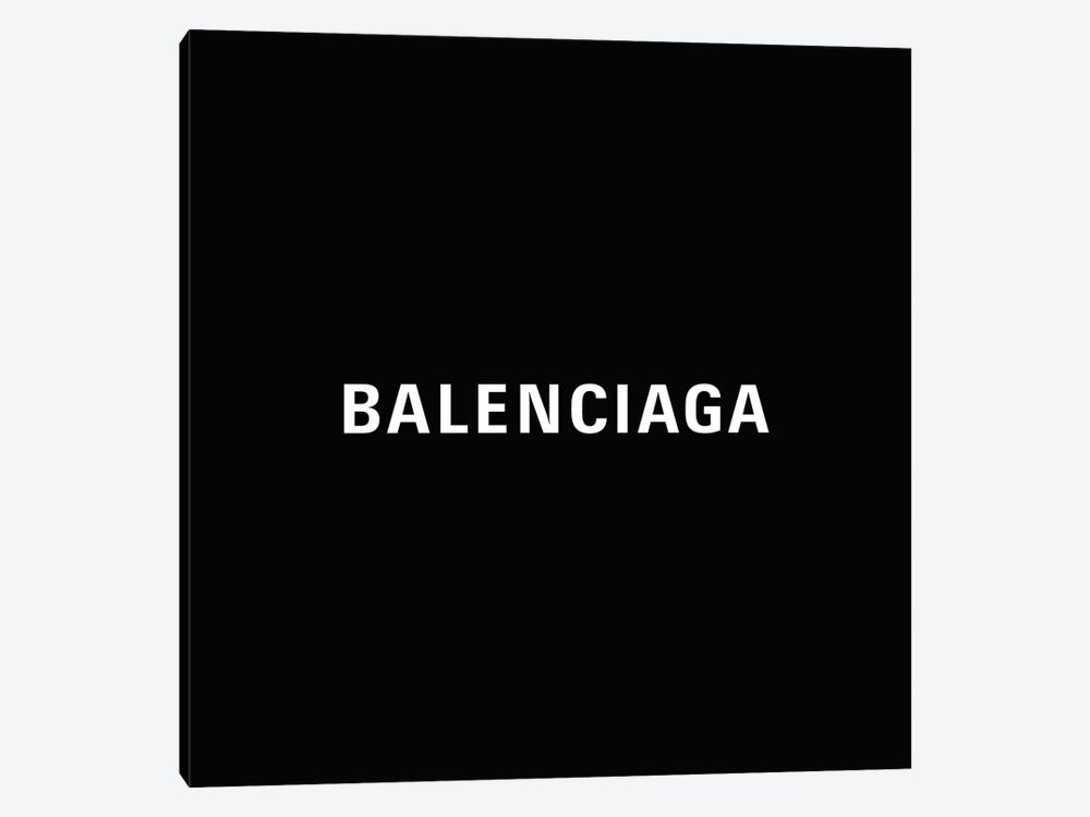 Bb Balenciaga Black Canvas Print by Art Mirano | iCanvas