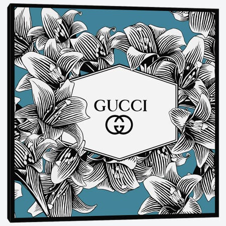 Designer Shopping Trip at Gucci, Chanel, & Louis Vuitton - Canvas Print Wall Art by Julie Schreiber ( Hobbies & lifestyles > Shopping art) - 12x8 in