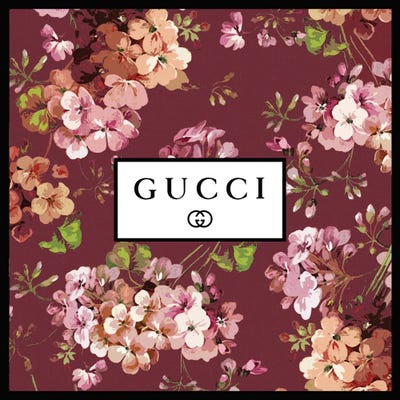 Gucci In Flowers Canvas Artwork by Art 