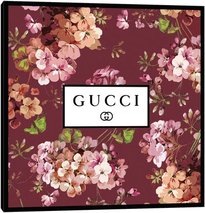 Gucci In Flowers Canvas Art Print - Gucci Art
