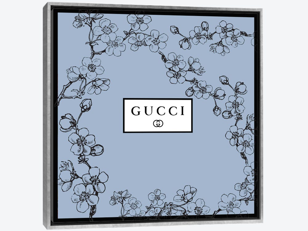 Art Mirano Canvas Art Picture - Pink Gucci Prunus Serrulata Flowers ( Fashion > Fashion Brands > Gucci art) - 26x26 in