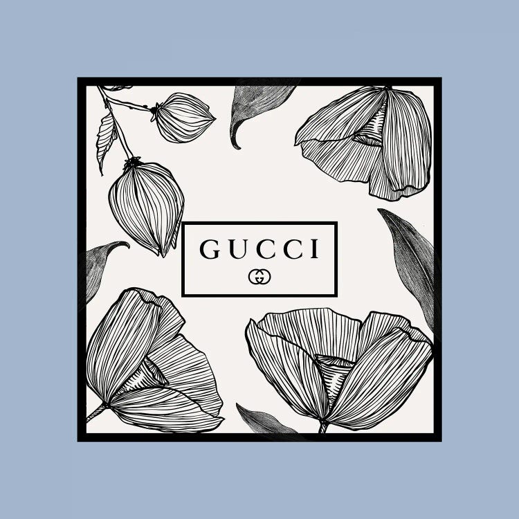 Blue Frame Gucci Flowers