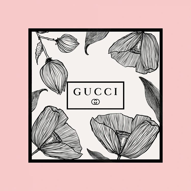 Pink Frame Gucci Flowers