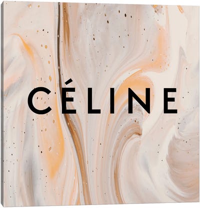 Celine Beidge Brown Abstract Art Canvas Art Print - Art Mirano