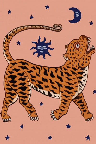 Art Mirano: Tiger & night by Art Mirano