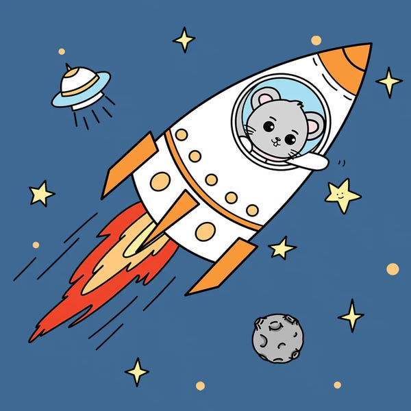 Mice: Mouse In Space by Art Mirano