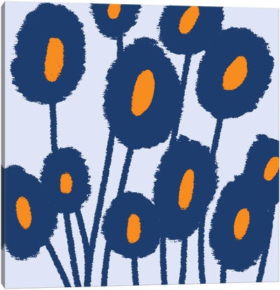 Gogoa Abstract Flowers Canvas Art Print - All Things Matisse