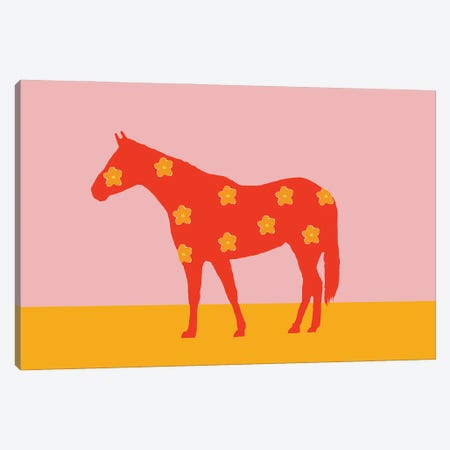 Equus No. 13 / Horse With One Line Canvas - Canvas Wall Art | Dane Khy