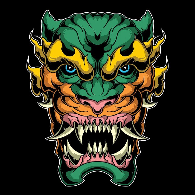 Fantasy Tiger Head