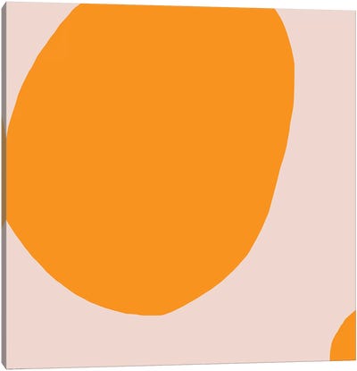 Eloisa Canvas Art Print - Orange Art