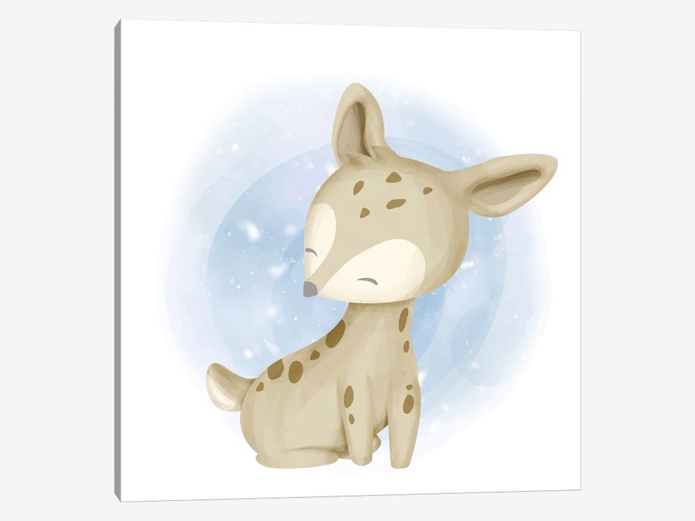 Smiling Baby Deer by Art Mirano 1-piece Canvas Art Print