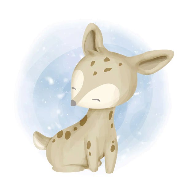 Art Mirano: Smiling Baby Deer by Art Mirano