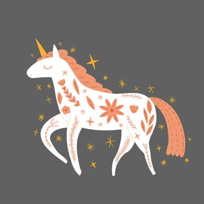 Bohemian Unicorn by Art Mirano canvas print