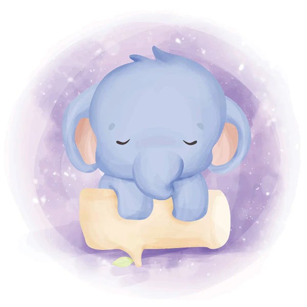 Baby Elephant In The Tree