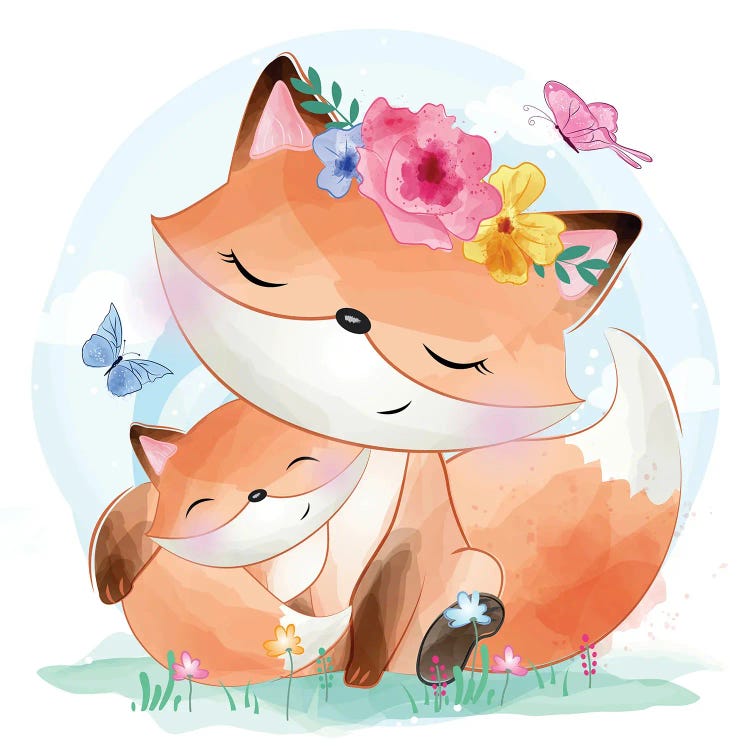Little Foxy With Flower